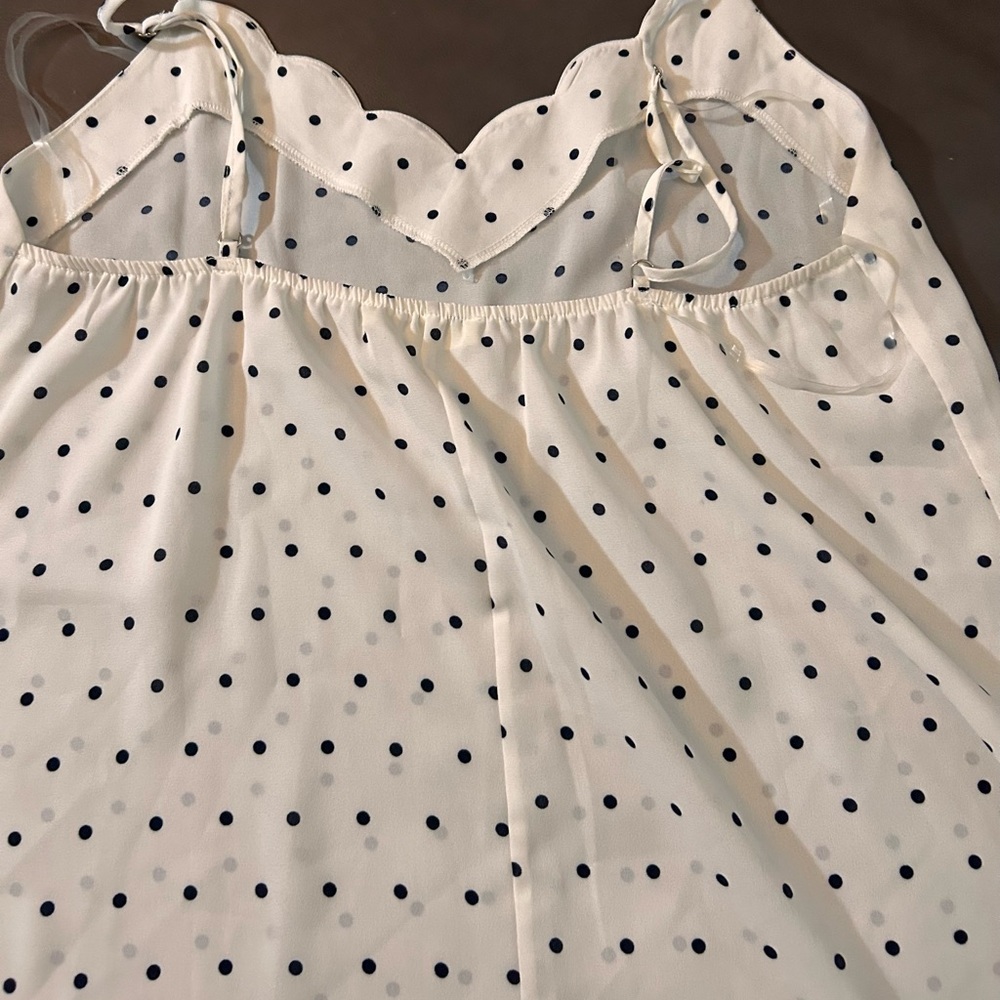 ANDREE BY UNIT Black and White Polka Dot Camisole - Picture 4 of 4
